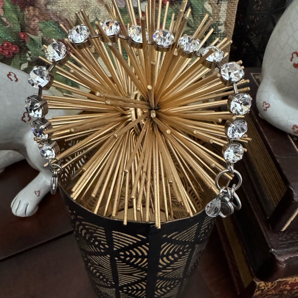 MARIANA TENNIS BRACELET-Authentic Round-Cut Clear Crystal Stones in Cup Setting - Picture 7 of 16